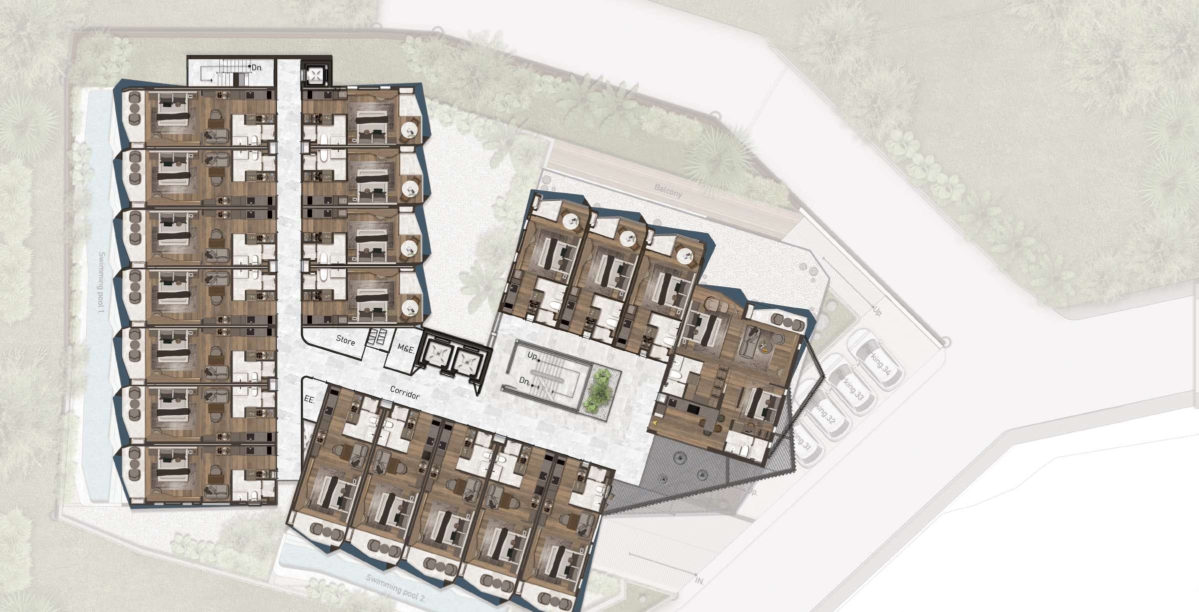 Ashiyana Heights 4th floor plan