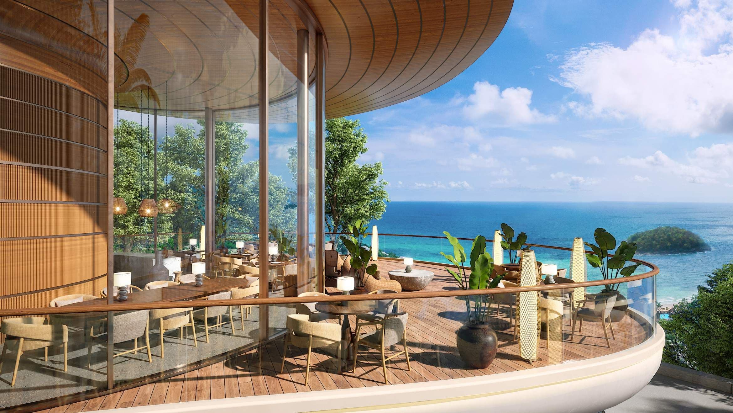 Clubhouse terrace