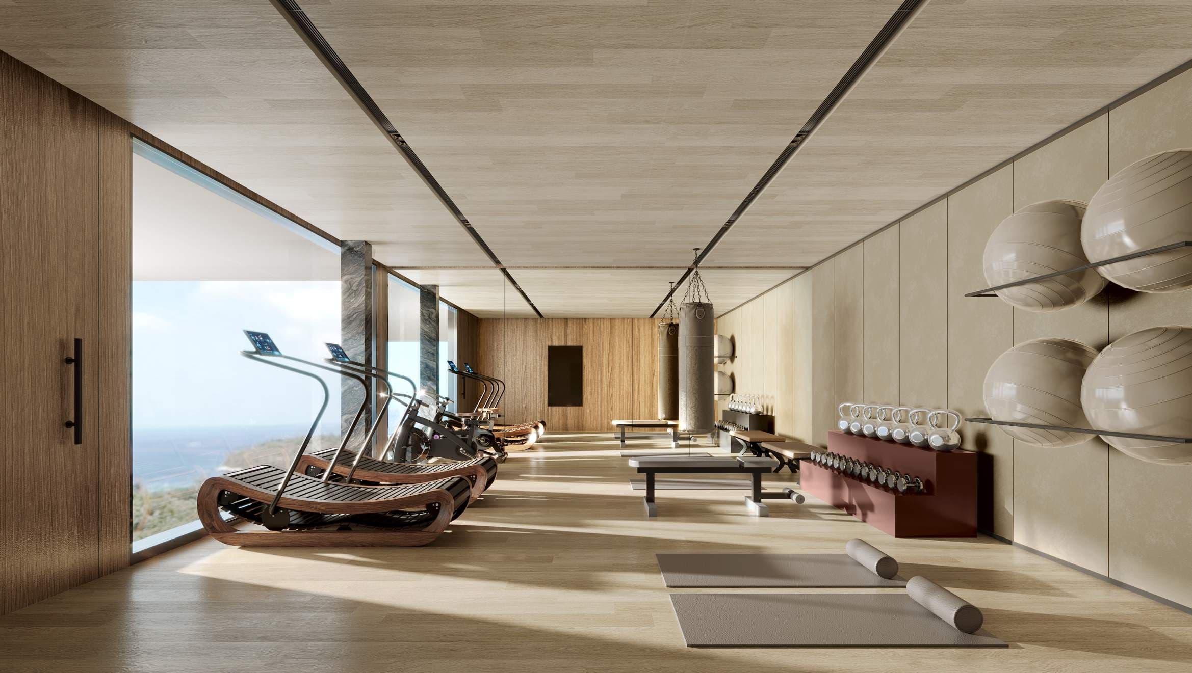 Private fitness room