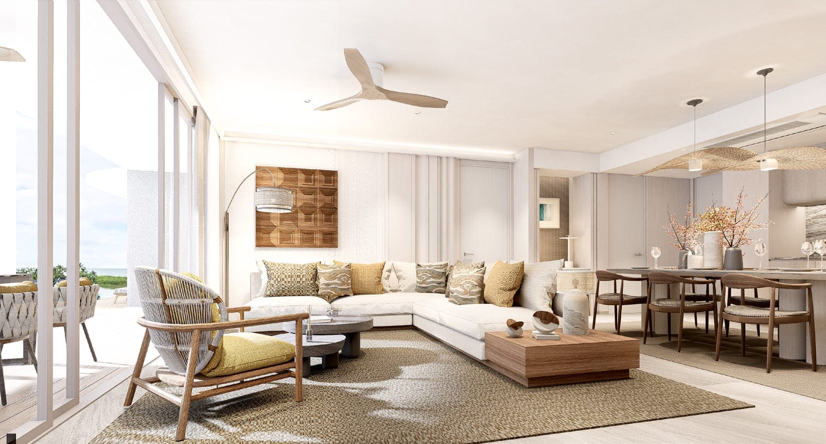 Living room with terrace