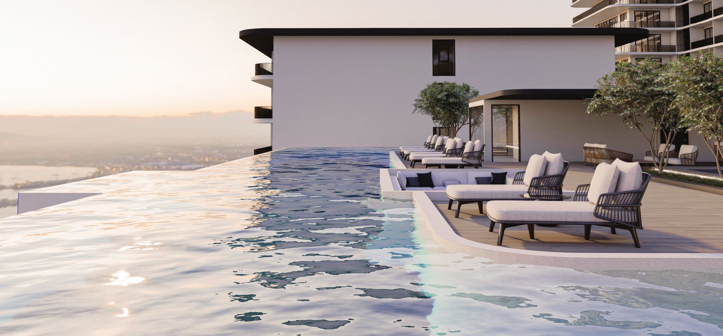 Rooftop infinity pool