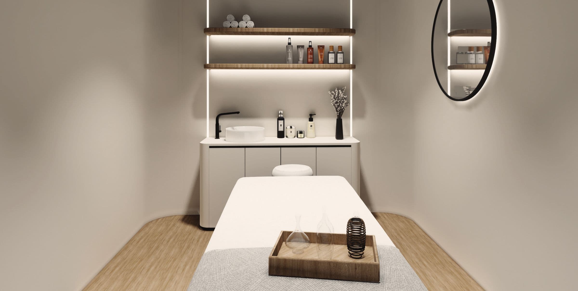 Spa treatment room