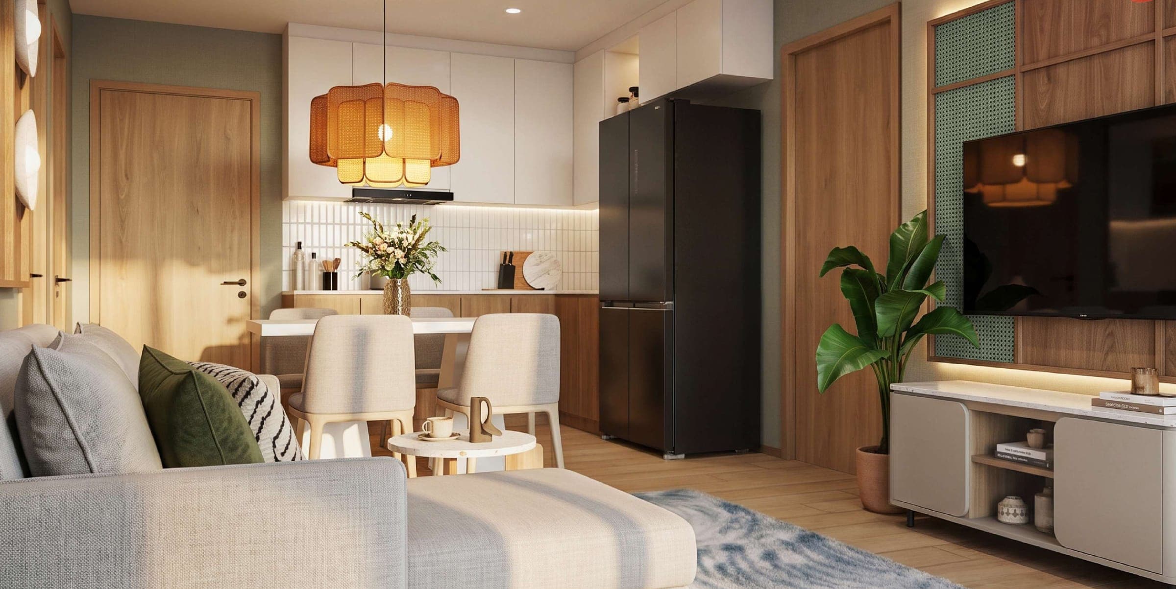 Two-bedroom living area