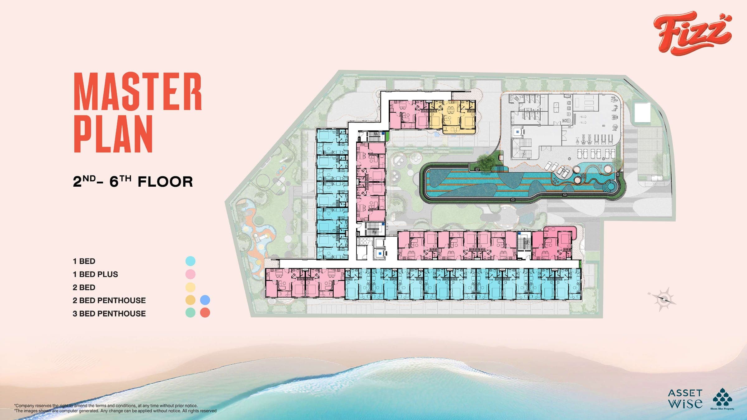 Fizz master plan, 2nd–6th floor