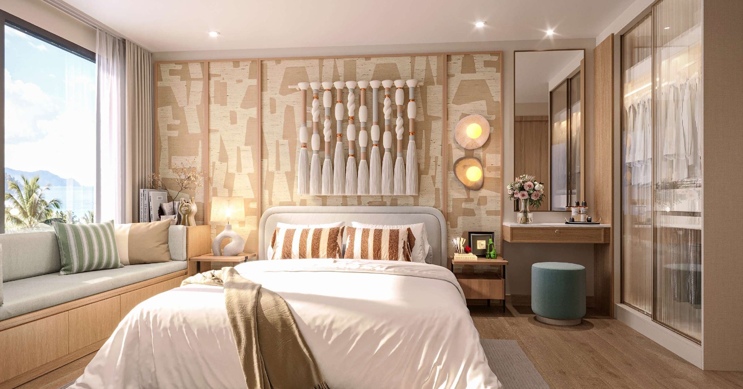 Penthouse bedroom