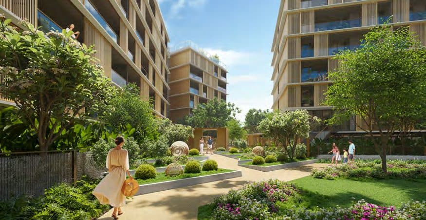 Landscaped garden walkway