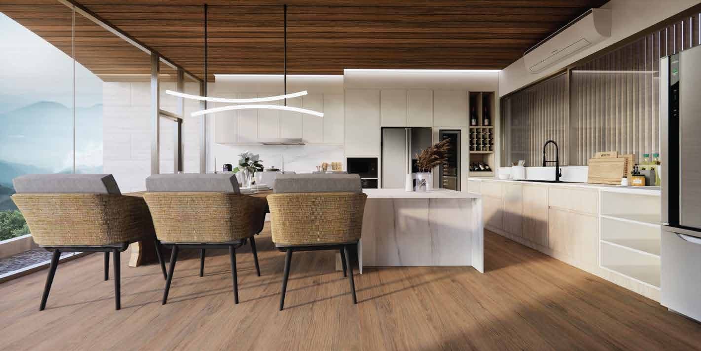 Kitchen and dining area