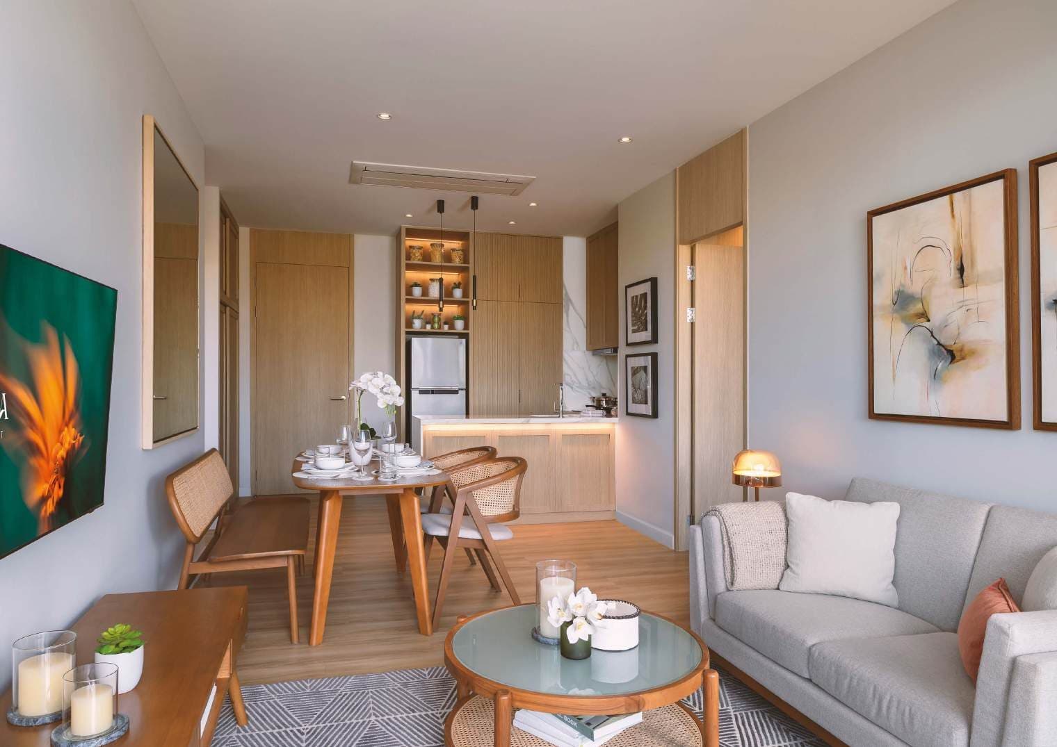 Living and dining room