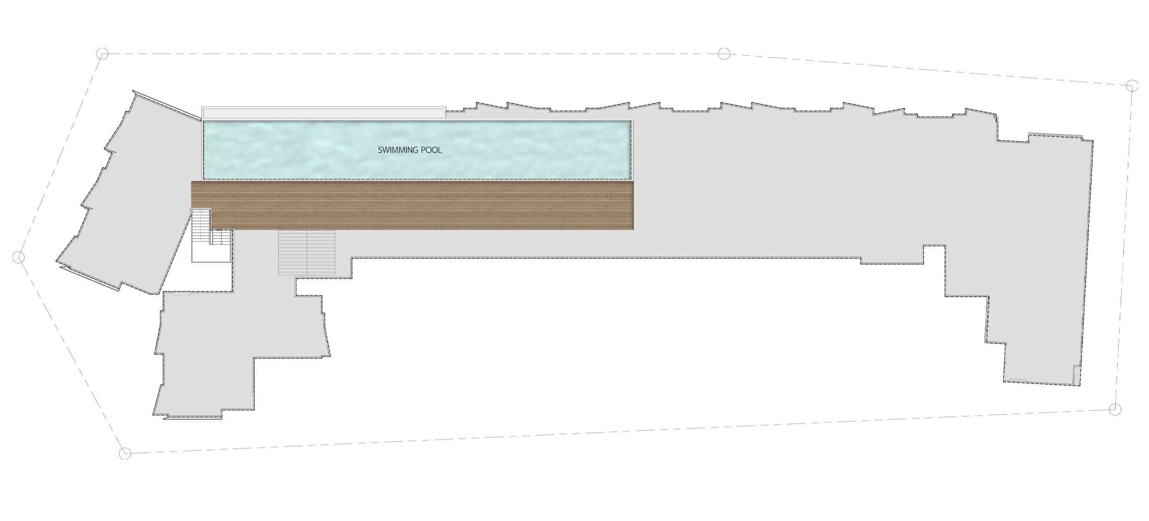 VIP Venus Karon rooftop plan with swimming pool and deck