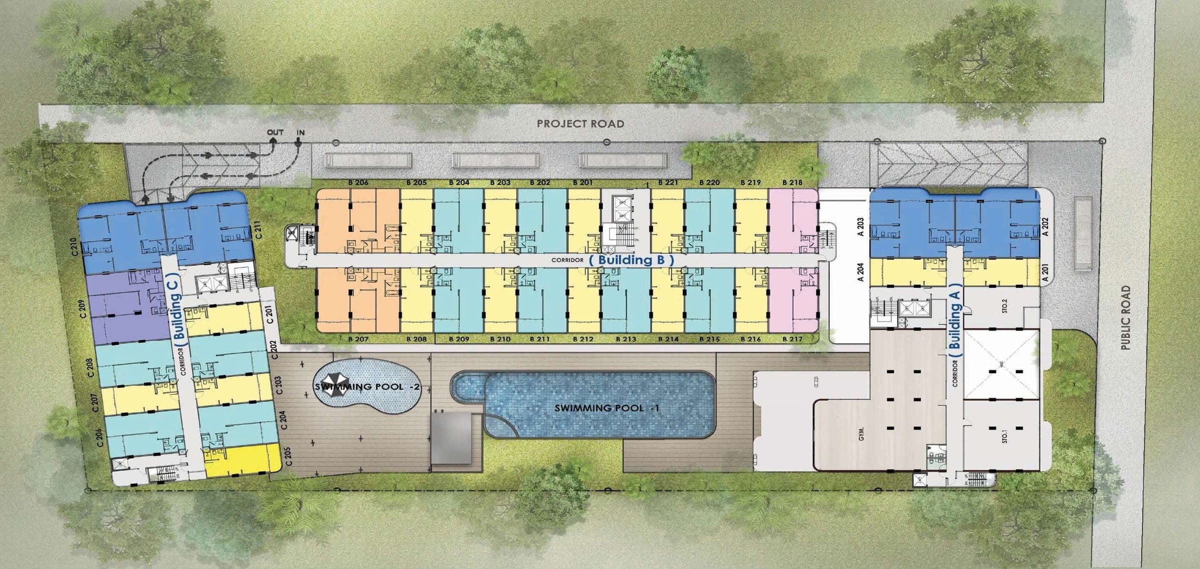 Wallaya Residence 2nd floor master plan